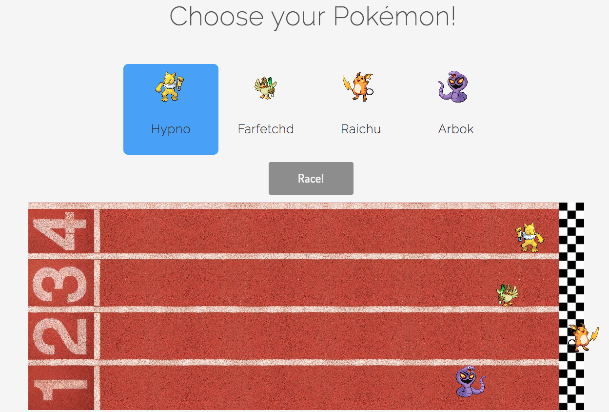 Screenshot of Pokélympics